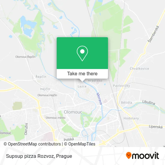Карта Supsup pizza Rozvoz