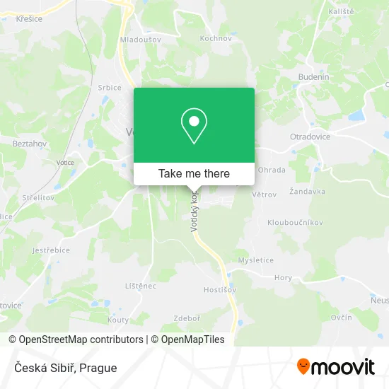 Карта Česká Sibiř