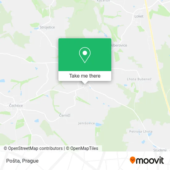 Карта Pošta