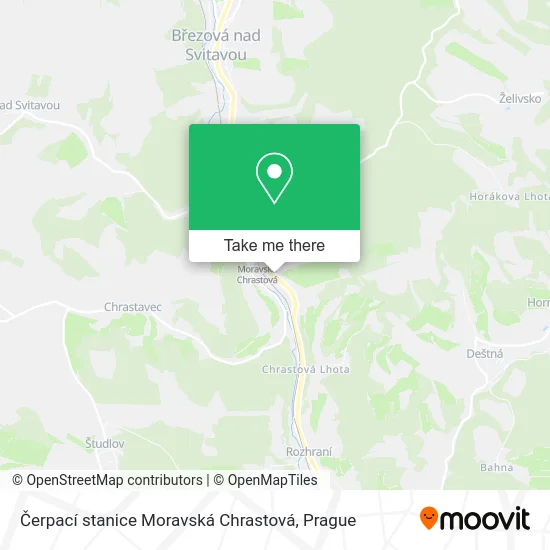 Карта Čerpací stanice Moravská Chrastová