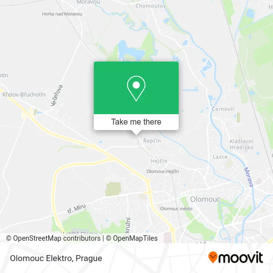 Карта Olomouc Elektro