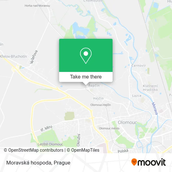 Карта Moravská hospoda