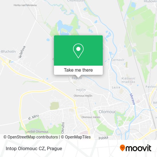 Карта Intop Olomouc CZ