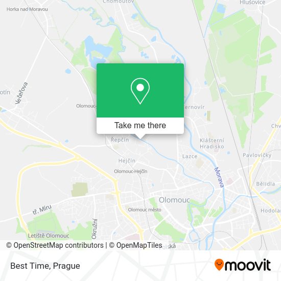 Карта Best Time