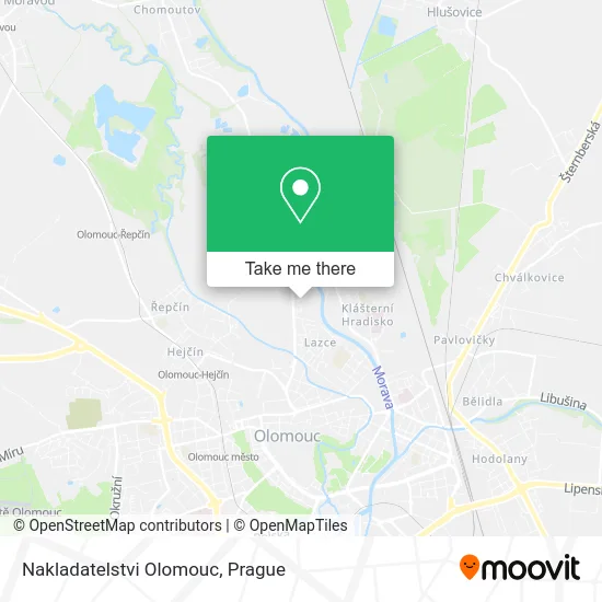 Карта Nakladatelstvi Olomouc