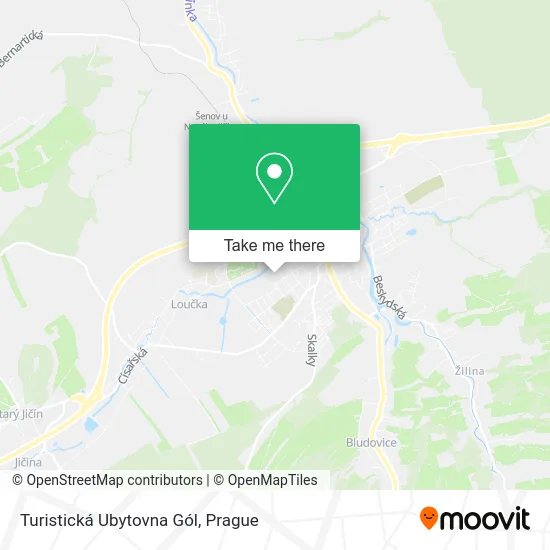 Карта Turistická Ubytovna Gól
