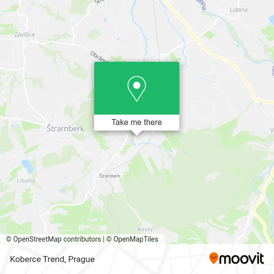 Карта Koberce Trend