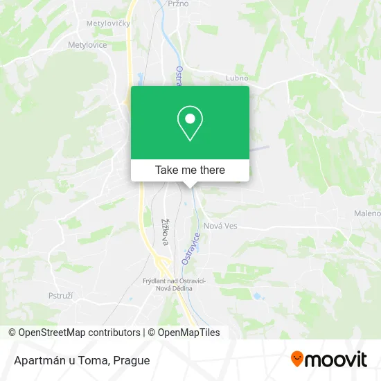Карта Apartmán u Toma