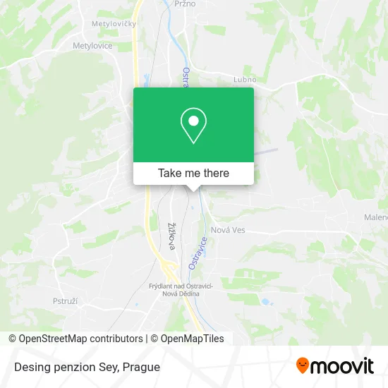 Карта Desing penzion Sey