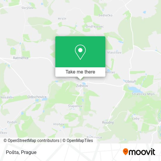 Карта Pošta