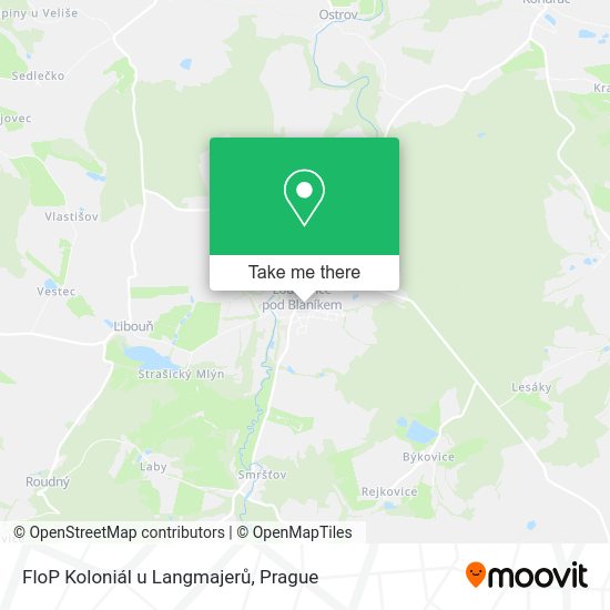 Карта FloP Koloniál u Langmajerů