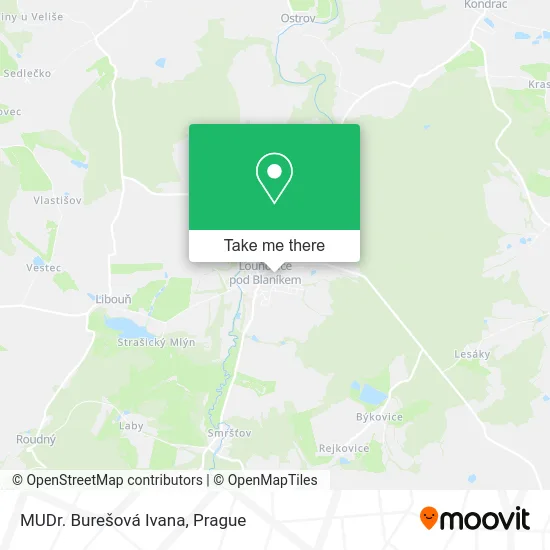 Карта MUDr. Burešová Ivana