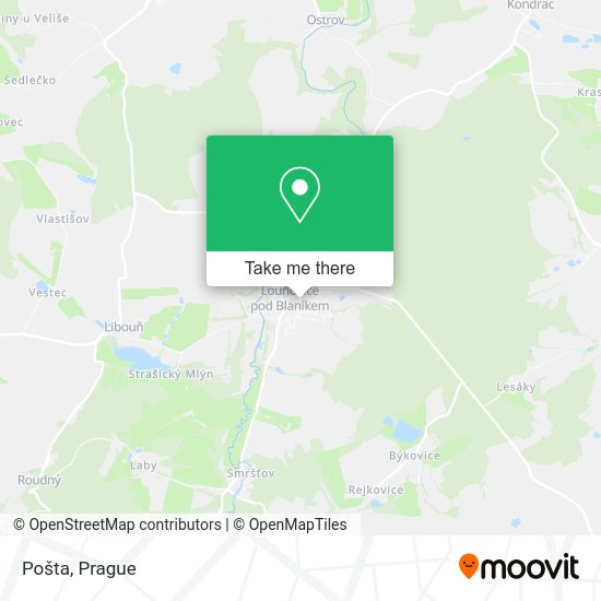 Карта Pošta