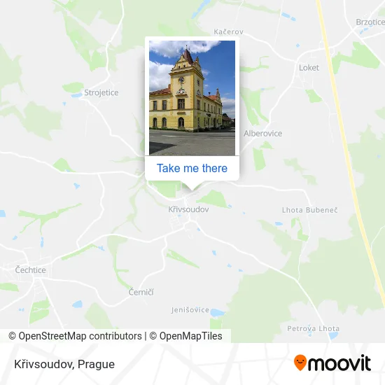 Křivsoudov map
