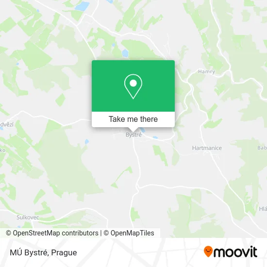 Карта MÚ Bystré