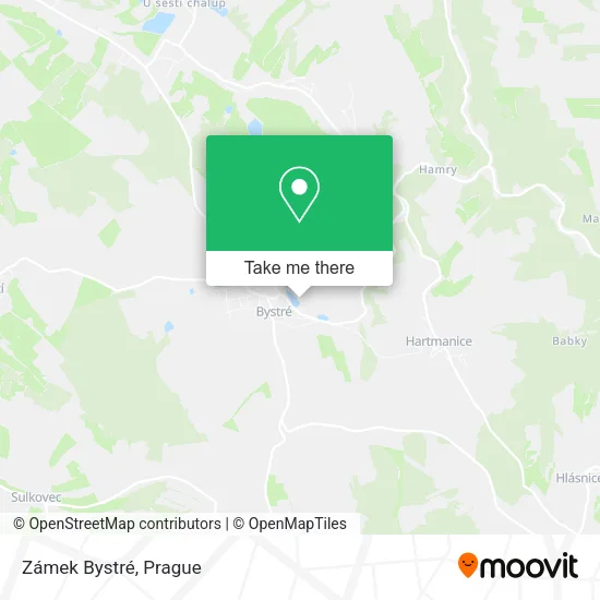 Карта Zámek Bystré