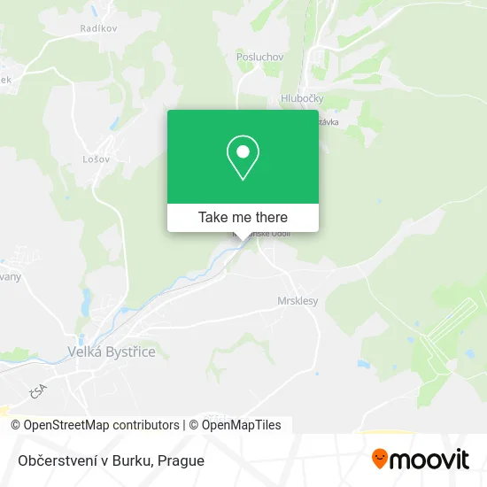 Карта Občerstvení v Burku
