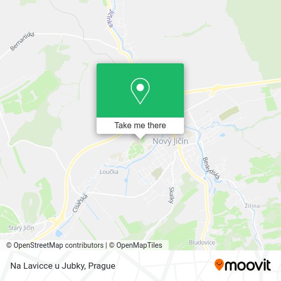 Карта Na Lavicce u Jubky