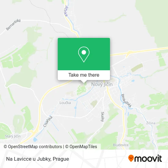 Карта Na Lavicce u Jubky
