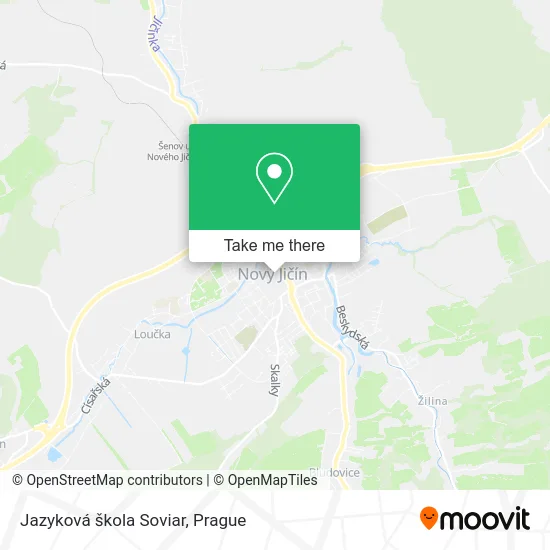 Карта Jazyková škola Soviar