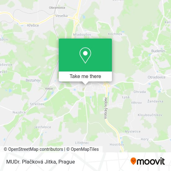 Карта MUDr. Plačková Jitka