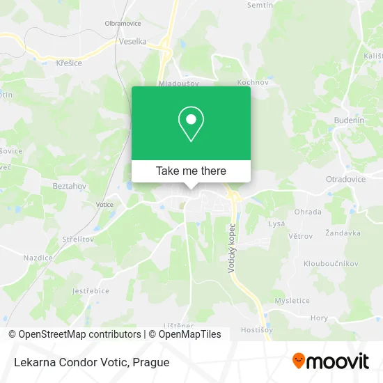 Карта Lekarna Condor Votic