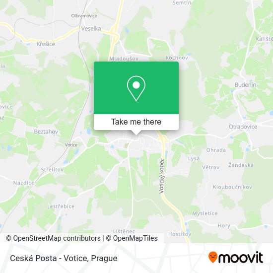 Карта Ceská Posta - Votice