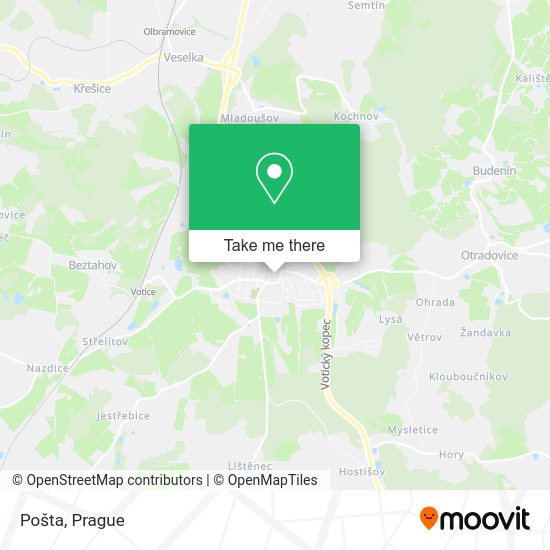 Карта Pošta