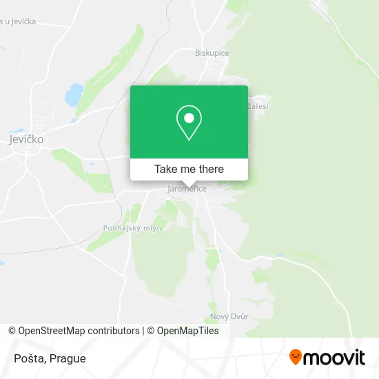 Карта Pošta