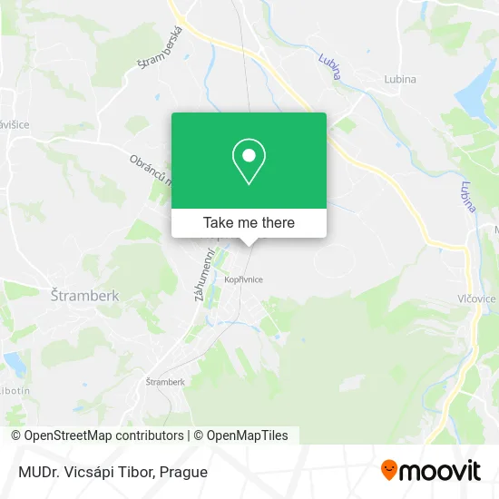 Карта MUDr. Vicsápi Tibor