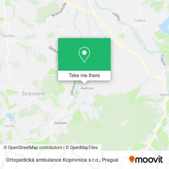 Карта Ortopedická ambulance Koprivnice s.r.o.