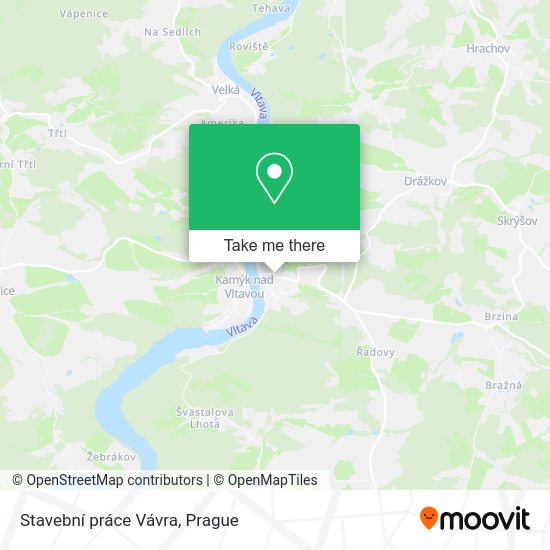 Карта Stavební práce Vávra