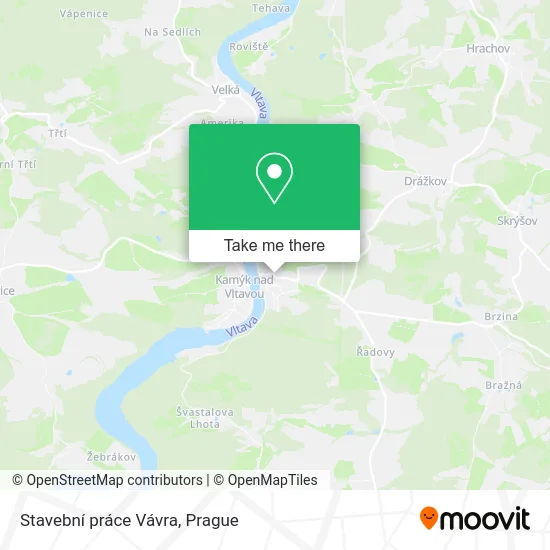 Карта Stavební práce Vávra