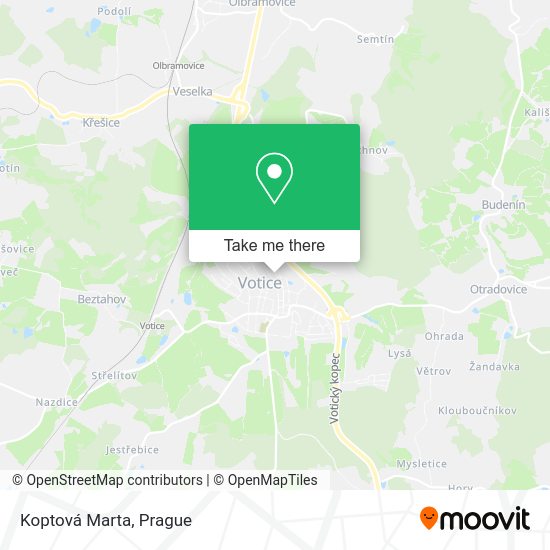 Карта Koptová Marta