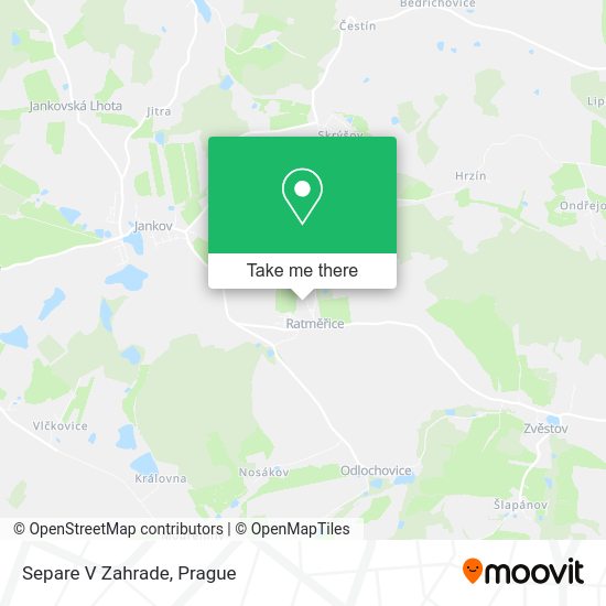 Карта Separe V Zahrade