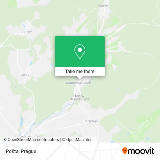 Карта Pošta