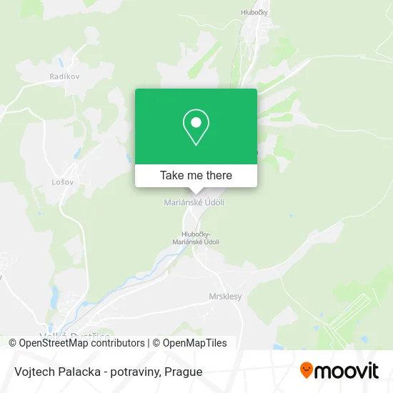 Карта Vojtech Palacka - potraviny