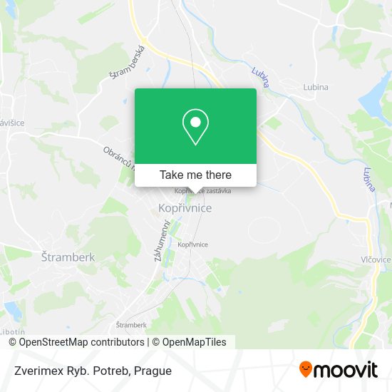 Карта Zverimex Ryb. Potreb