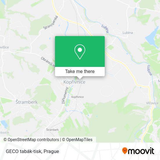Карта GECO tabák-tisk