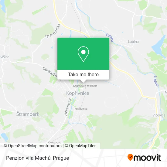 Карта Penzion vila Machů