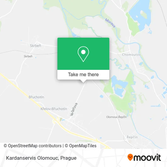 Карта Kardanservis Olomouc