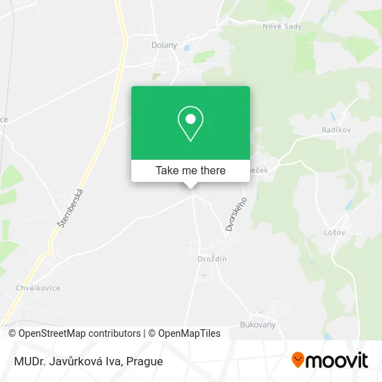 Карта MUDr. Javůrková Iva