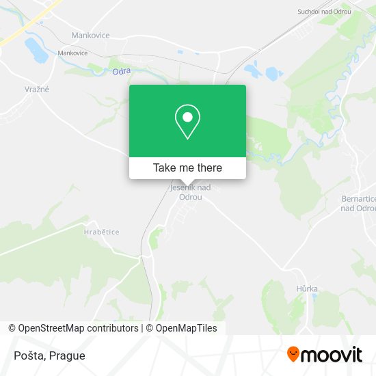 Карта Pošta
