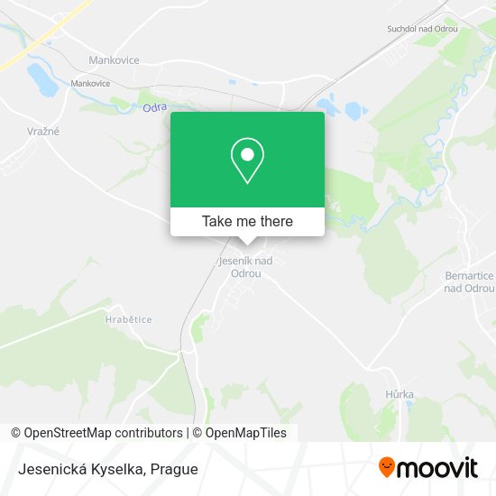 Карта Jesenická Kyselka