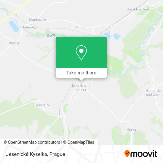 Карта Jesenická Kyselka