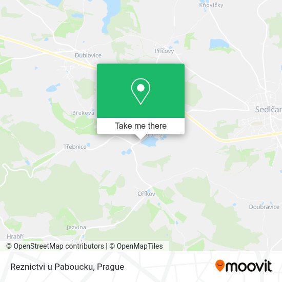 Карта Reznictvi u Paboucku