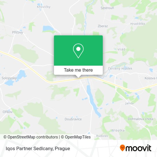 Карта Iqos Partner Sedlcany