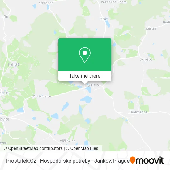 Карта Prostatek.Cz - Hospodářské potřeby - Jankov
