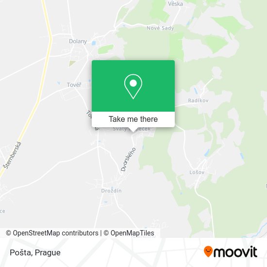 Карта Pošta