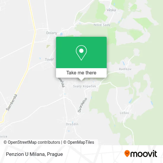 Карта Penzion U Milana